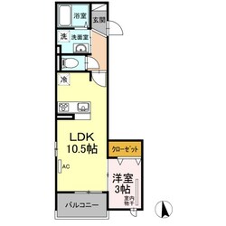 コンフォール西新の物件間取画像